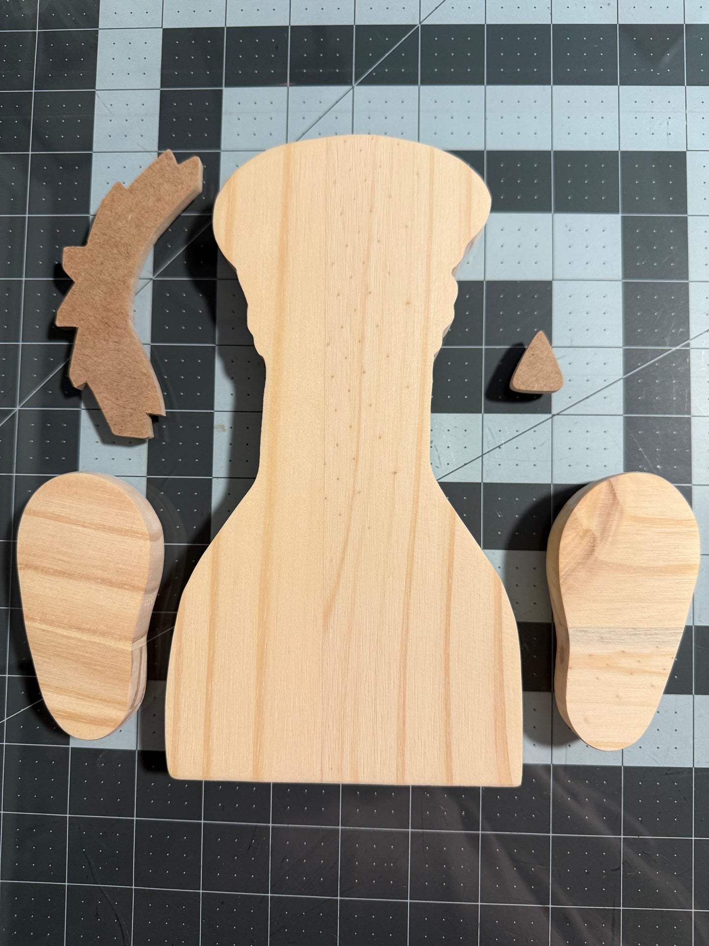 Unfinished wood Scarecrow