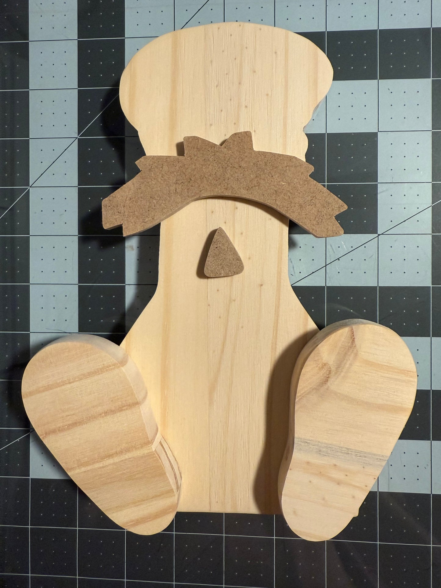 Unfinished wood Scarecrow