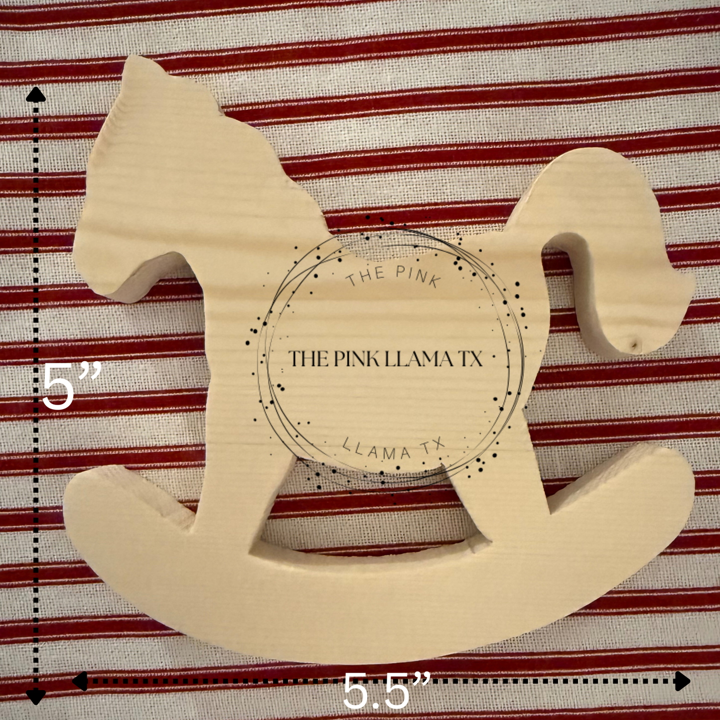 Unfinished wood Rockin’ Horse ornament