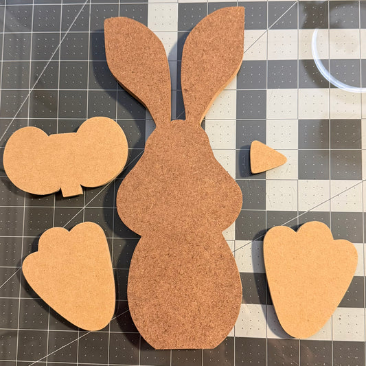 Big cheek Bunny wood kit